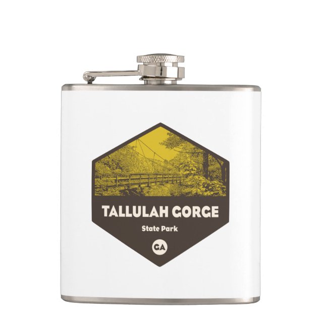 Tallulah Gorge State Park Georgia Hip Flask (Front)