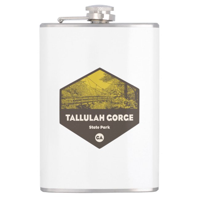Tallulah Gorge State Park Georgia Hip Flask (Front)