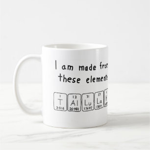 Tallulah periodic table name mug