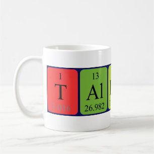 Tallulah periodic table name mug