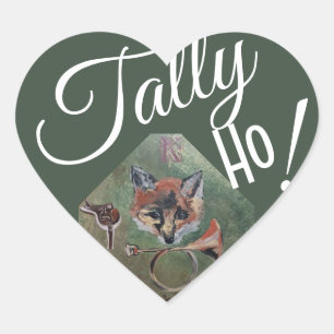 tally ho heart sticker