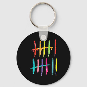 Tally Marks 6 7 Numbers Funny Six Seven 67 Meme Ge Key Ring