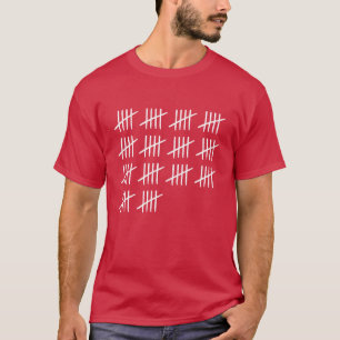 Tally Marks 70 Years Old 70th Birthday friends T-Shirt