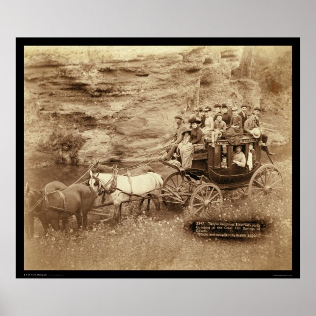 Tallyho Stagecoach Sioux City SD 1889 Poster (Front)