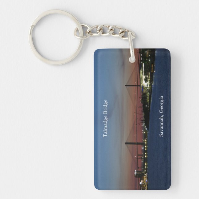 Talmadge Bridge acrylic key chain (Front)