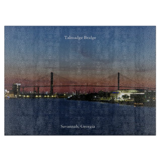 Talmadge Bridge cutting board (Front)