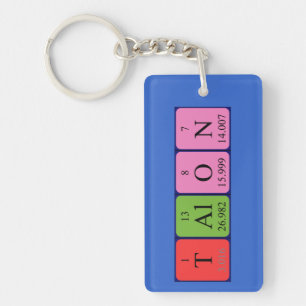 Talon periodic table name keyring
