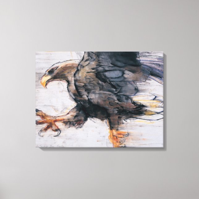 Talons - White tailed Sea Eagle 2001 Canvas Print (Front)