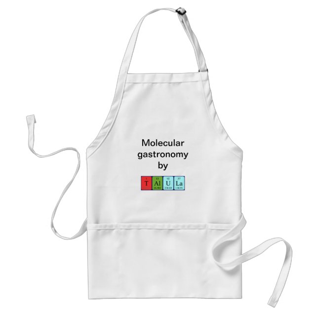 Talula periodic table name apron (Front)