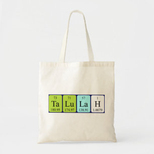 Talulah periodic table name tote bag
