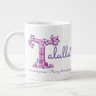 Talulla custom name meaning pink large coffee mug