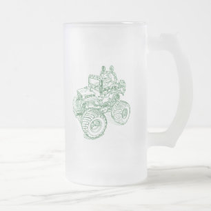 Tam Wild Willys Frosted Glass Beer Mug