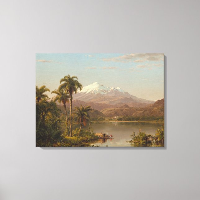 Tamaca Palms along the Magdalena River in Colombia Canvas Print (Front)
