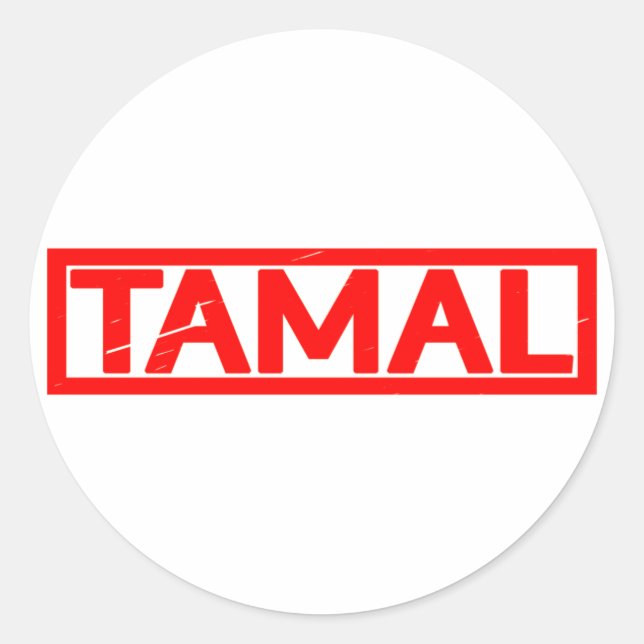 Tamal Stamp Classic Round Sticker (Front)