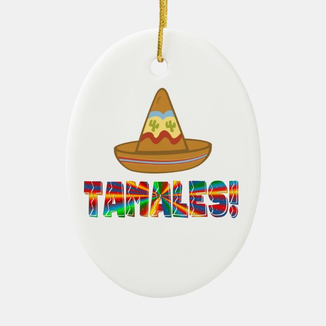 Tamale Love Ceramic Tree Decoration (Front)