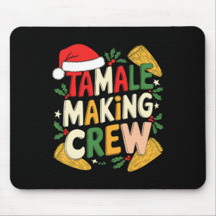 Tamale Making Crew Christmas Cooking Mouse Mat