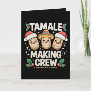 Tamale Making Crew Christmas Season Mexican Xmas Invitation
