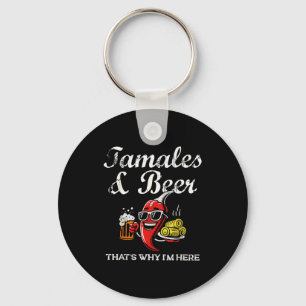 Tamales & Beer Funny Tamale Season Mexican Chr Key Ring