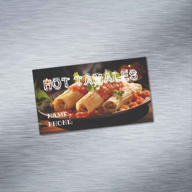 Tamales Magnetic Business Card (In Situ)