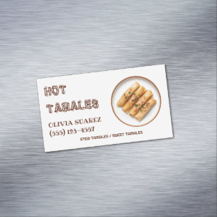 Tamales Magnetic Business Card