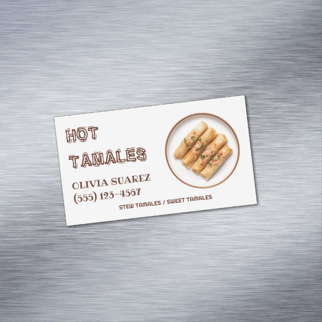 Tamales Magnetic Business Card (In Situ)