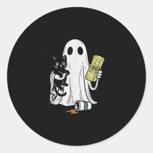 Tamales-over-pumpkin-sce Said What I Said Ghost Bl Classic Round Sticker