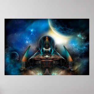 Tamalin 5 Science Fiction Artwork Wall Poster