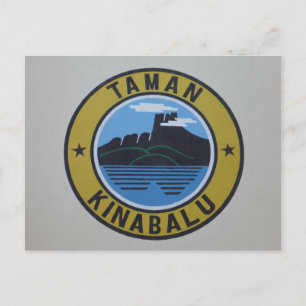 taman kinabalu postcard