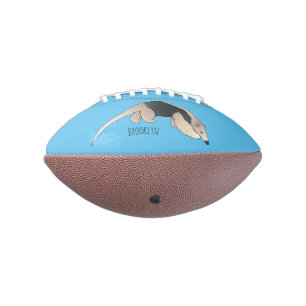 Tamandua cartoon illustration  american football