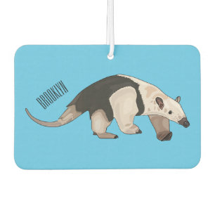 Tamandua cartoon illustration car air freshener