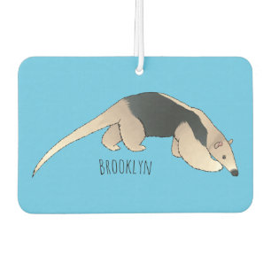 Tamandua cartoon illustration car air freshener