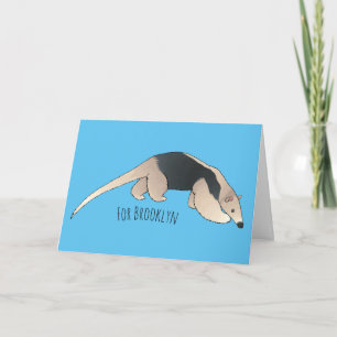 Tamandua cartoon illustration  card