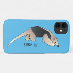 Tamandua cartoon illustration iPhone 11 case