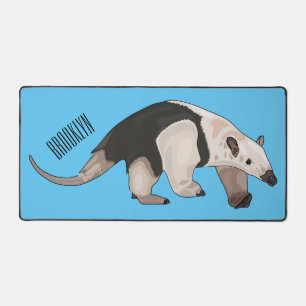 Tamandua cartoon illustration desk mat