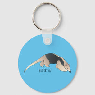 Tamandua cartoon illustration  key ring