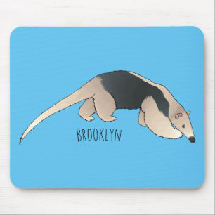 Tamandua cartoon illustration  mouse mat