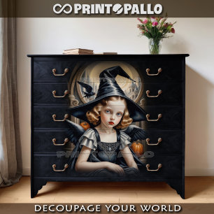 Tamara De Lempicka tribute - The witch girl Tissue Paper