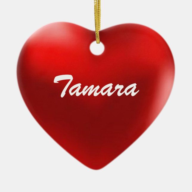 Tamara Ornament Heart (Front)