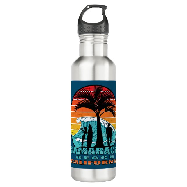 Tamarack Beach California Surfers 710 Ml Water Bottle (Front)