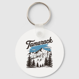 Tamarack Idaho Ski Resort Skiing Skier 2  Key Ring
