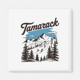 Tamarack Idaho Ski Resort Skiing Skier 2 Magnet