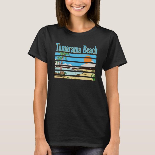 Tamarama Beach Australia Vacation Beach Retro Grap T-Shirt (Front)