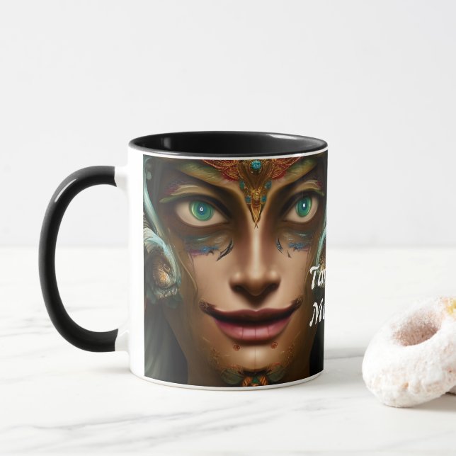 Tamara's Morning Tea Personalised Customisable Mug (With Donut)