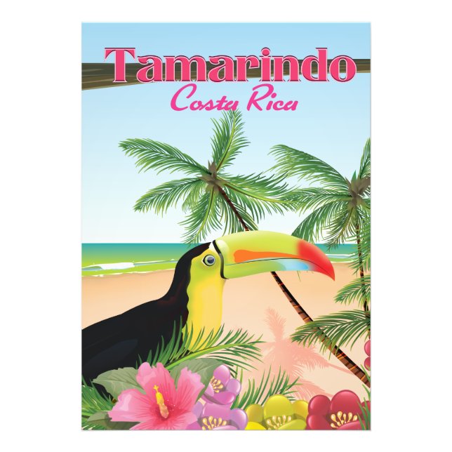 Tamarindo Costa Rica beach holiday poster (Front)