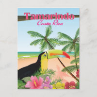 Tamarindo Costa Rica beach holiday poster