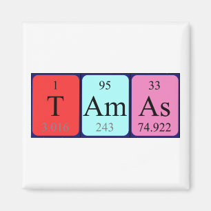 Tamás periodic table name magnet
