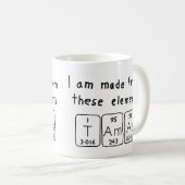 Tamás periodic table name mug (Front Right)