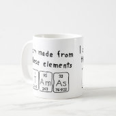 Tamás periodic table name mug (Front Left)