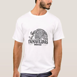 Tamaulipas Mexico Eagle Emblem Retro Vintage Distr T-Shirt