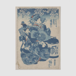 Tamaya uchi Usugumo by Utagawa Kuniyoshi Tissue Paper